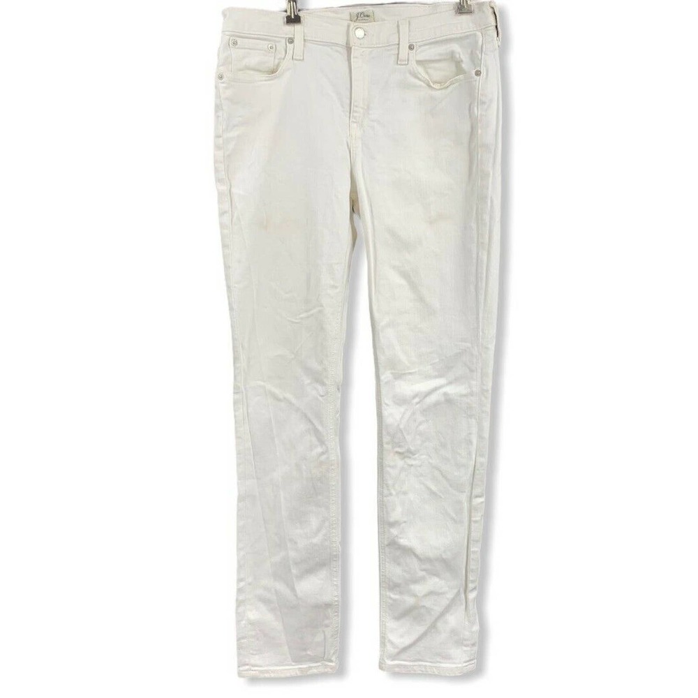 J Crew White Matchstick Denim Jeans 30‎